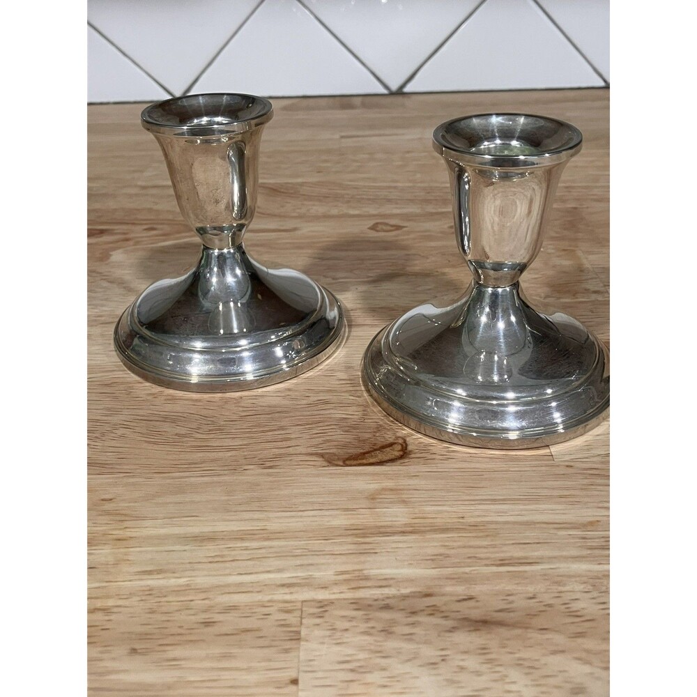 Antique Sterling Towle Candlesticks Weighted/Reinforced, Silver, Model 700